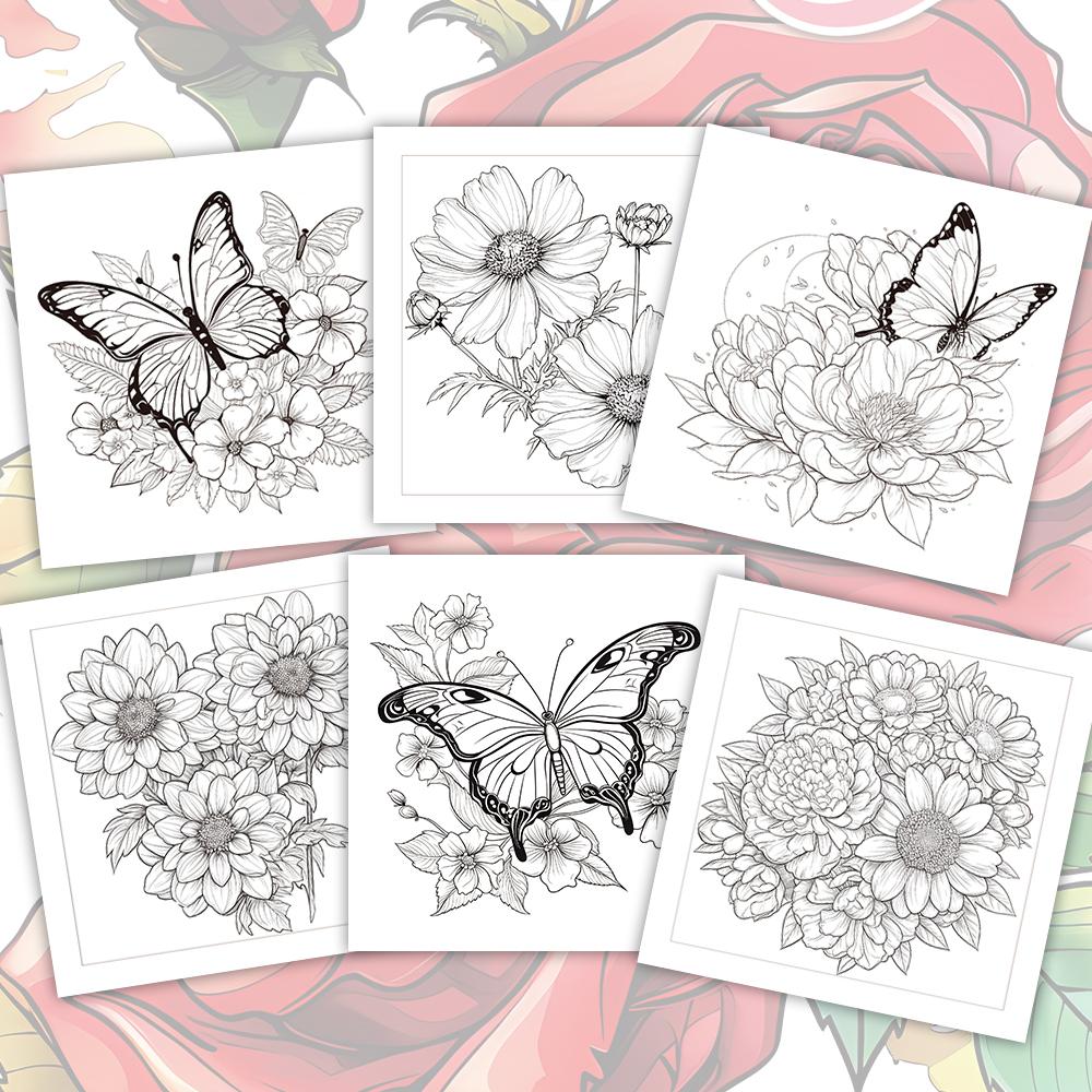 1pc,Adult coloring book,30 sheets different patterns 8.3x8.3''100gsm,is a Valentine's Day Easter holiday gift