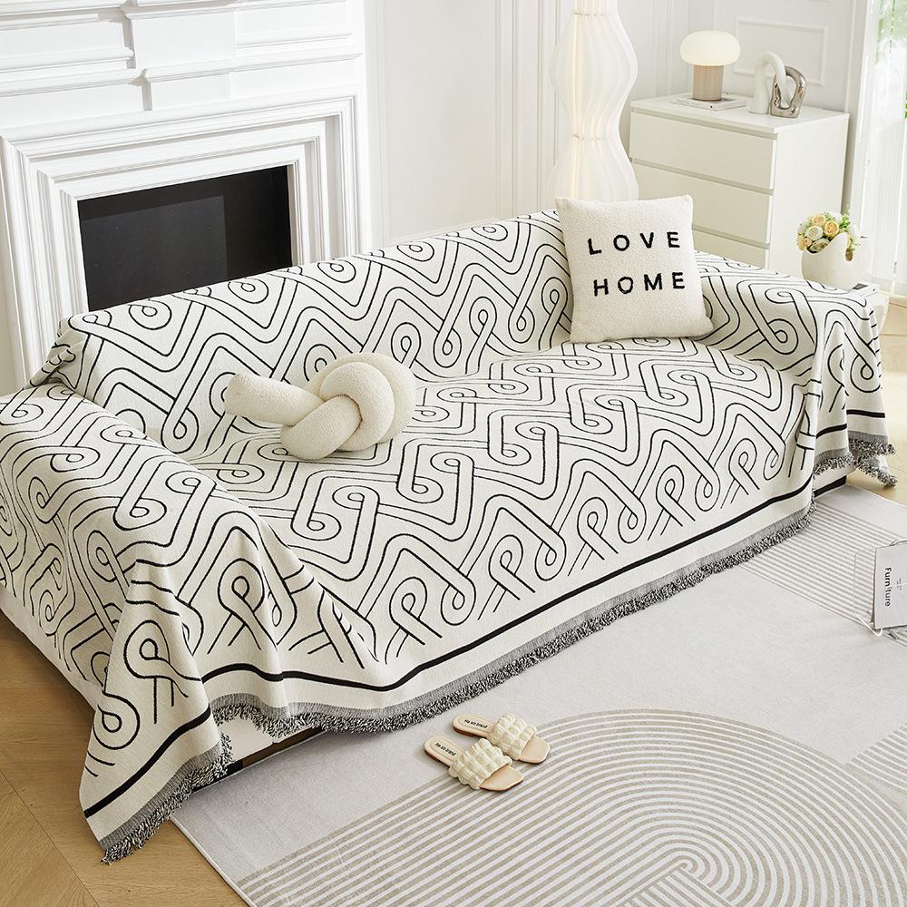 Four Seasons Universal Light Luxury Chenille Sofa Towel Cover Cloth Modern Sofa Cover Cover All-Inclusive Universal Dust Cover Cloth