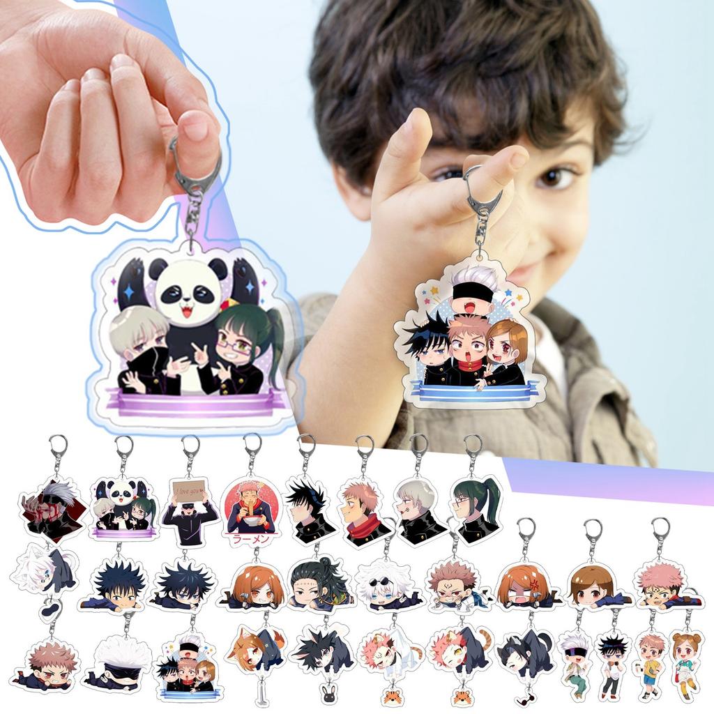 Animation Peripheral Keychain Anime Fan Q Version Double-Sided Transparent Acrylic Pendant