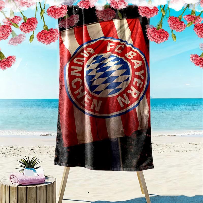 Bayern Players Print Beach Towel, Large Soft Quick Dry Towel for Beach Camping Swimming
