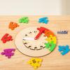 Children's Wooden Educational Clock Puzzle for Early Learning