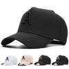 1Piece Unisex A Letter Embroidered Baseball Cap Outdoor Adjustable Sunscreen Leisure Hat Spring Autumn Travel Beach Vacation