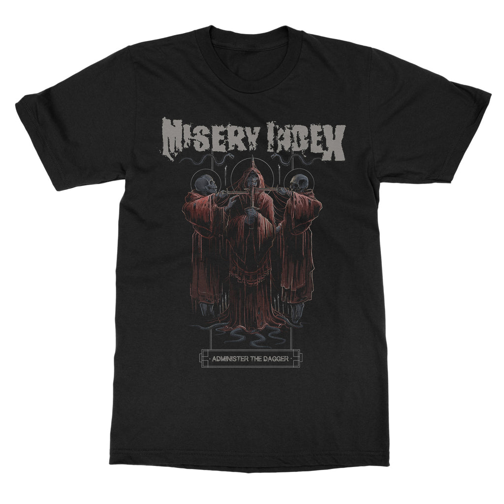 Misery Index Heirs To Thievery Print Cotton TShirt Death Grindcore Metal Band Unisex Short Sleeve Tee M