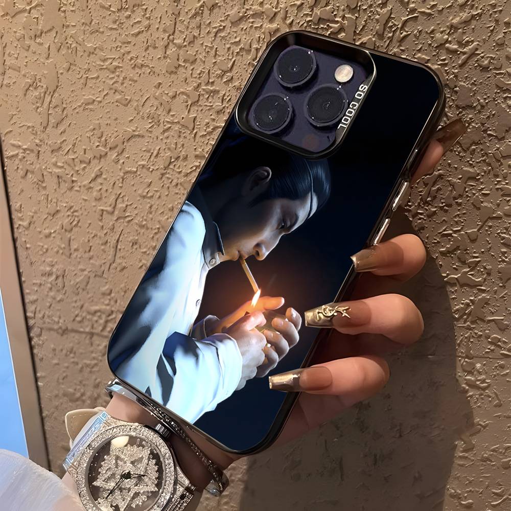 Hra Yakuza 0 pro iPhone 17,16,15,14,13,12,11,Mini,Pro,E,SE4,XS,MAX Černý matný kryt Candy