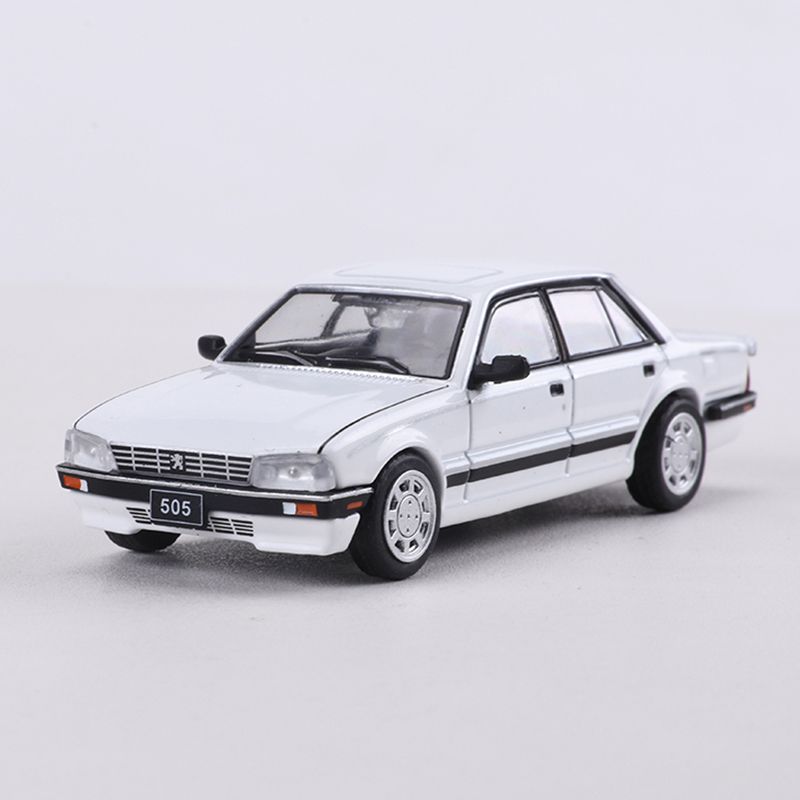 

DCT 1/64 Peugeot 505 Sedan Alloy Car Diecasts & Toy Vehicles Car Model Miniature Scale Model Car For Children белый