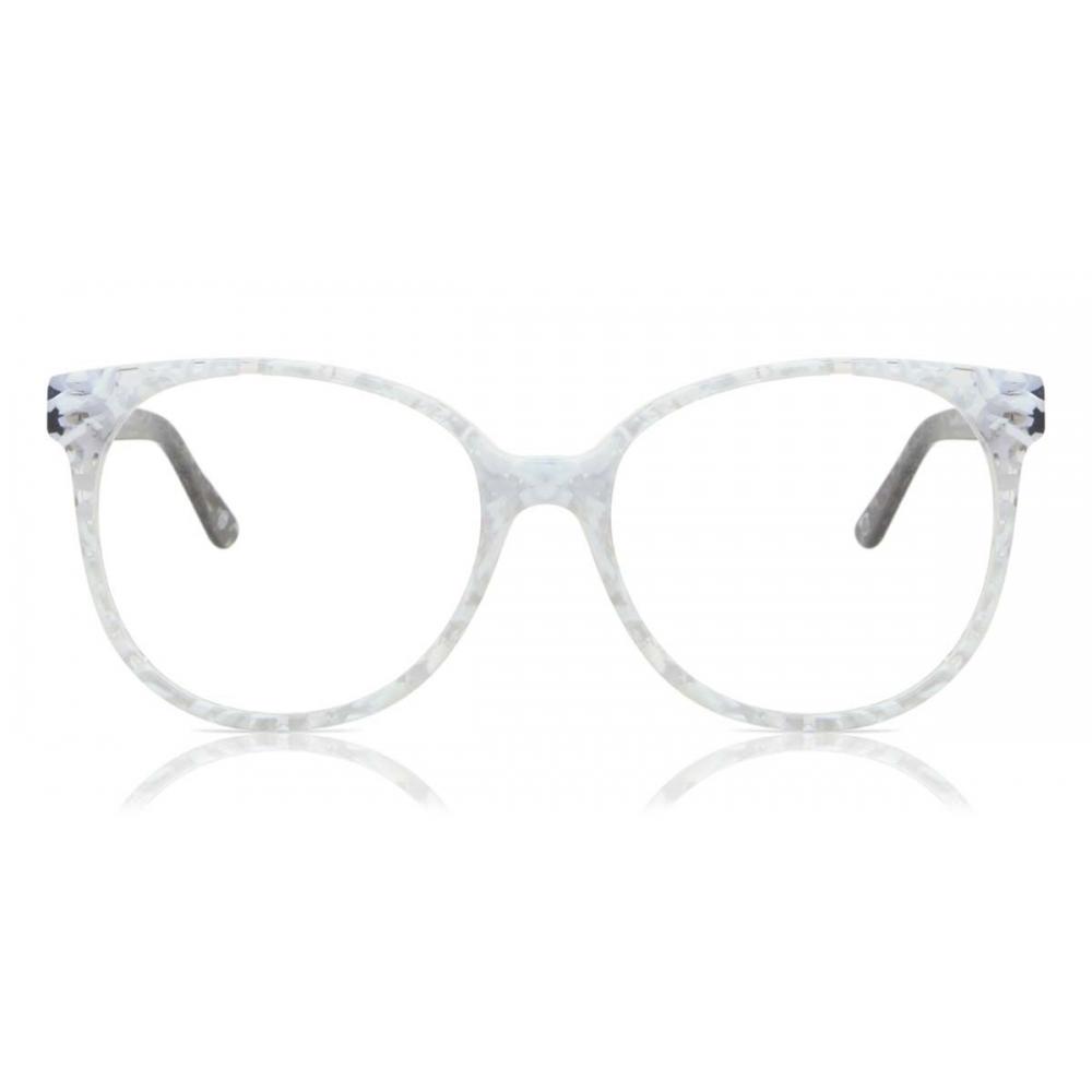 

Full Rim Square Marble White Smartbuy Collection Huell Jsi 029 020 Fashion Women Eyeglasses Marble White/54
