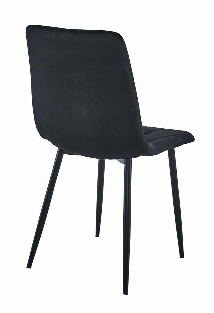 Libra Chair - Black Velvet / Black Legs X 2