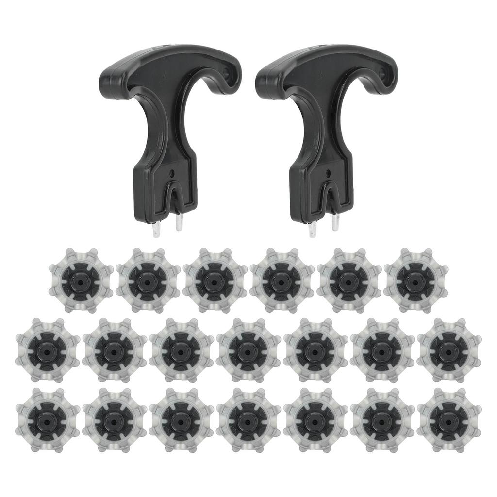 20PCS Golf Spikes Replacement with Nail Puller TPU Easy To Replace Anti Skid Golf Studs for Golf