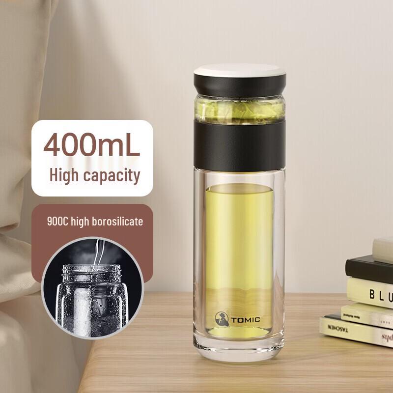 TOMIC TG80703 Borosilicate Glass Tea Infuser Cup