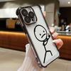 Stickman Cool Middle Finger Cute Man Phone Case For Xiaomi 15T 14T 13 Pro 15 F8 Ultra Poco X7 F7 Pro 5G X5 X6 F5 M7 Clear Cover