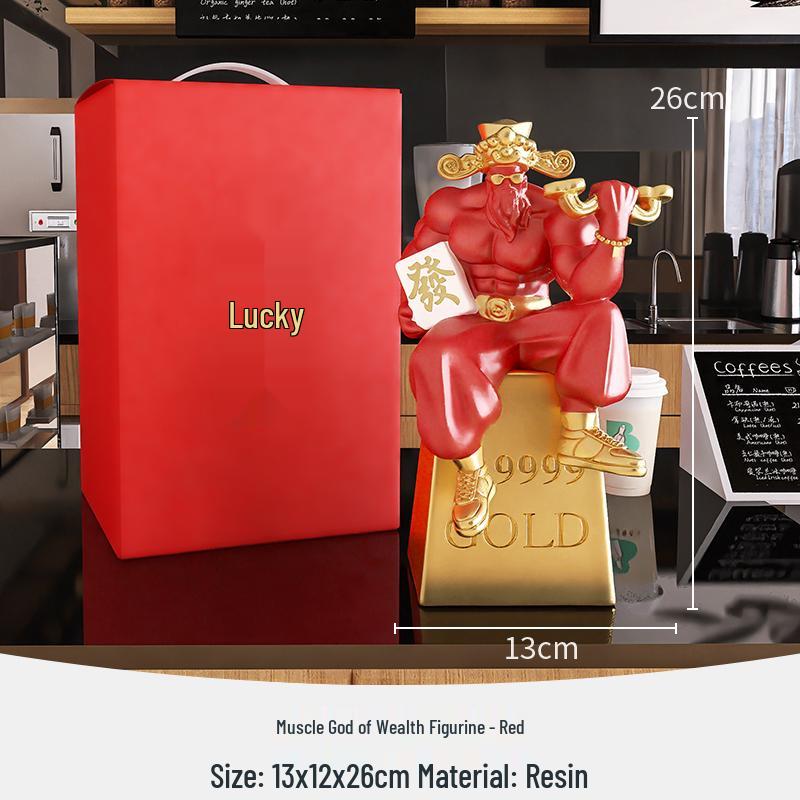 Muscle Grandpa Figurine: Gym-Themed Birthday Gift & Office Decor