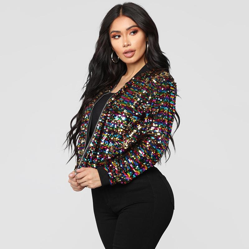 bomber jacket glitter