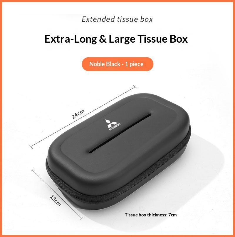 

Car 3D stereoscopic Extra-Long & Large tissue box For Mitsubishi ASX Colt L200 Lancer EX Outlander Pajero Ralliart Triton Delica чёрный