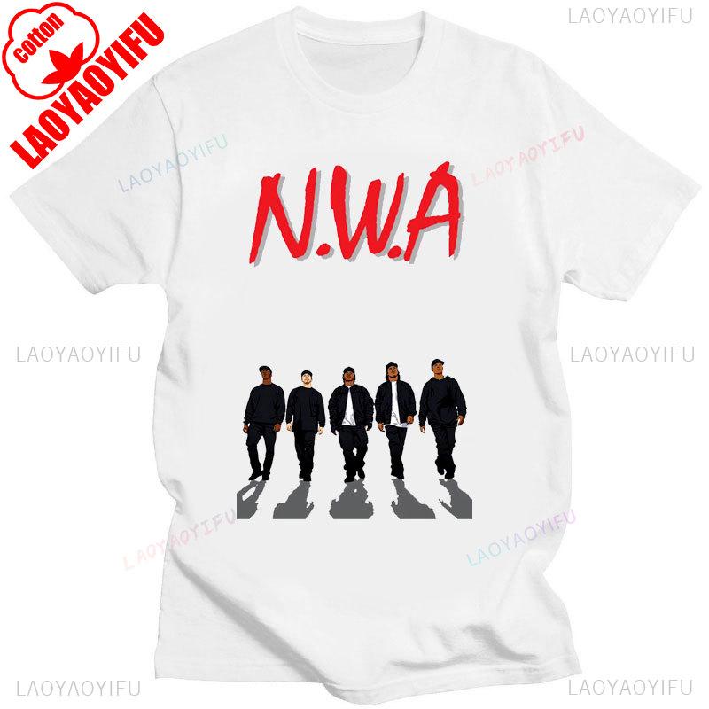 Straight Outta COMPTON Mens Fashion Cotton T-Shirt Black Classic Movie Poster Graphic Tshirt Streetwear Summer Men Clothing Gift