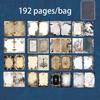 192pz Blocco Scrivibile Vintage per Timbri Cancelleria Decorazione Diario Materiale Artistico Cancelleria per Journaling