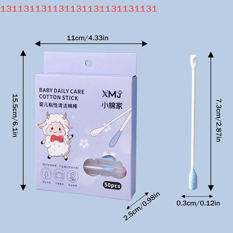 50/100 Pcs Sticky Ear Pick Adhesive Cotton Swab Ear Cleaning Reusable Sticky Ear Sticks Sticky Cotton Swab Ear Cleaning Tool