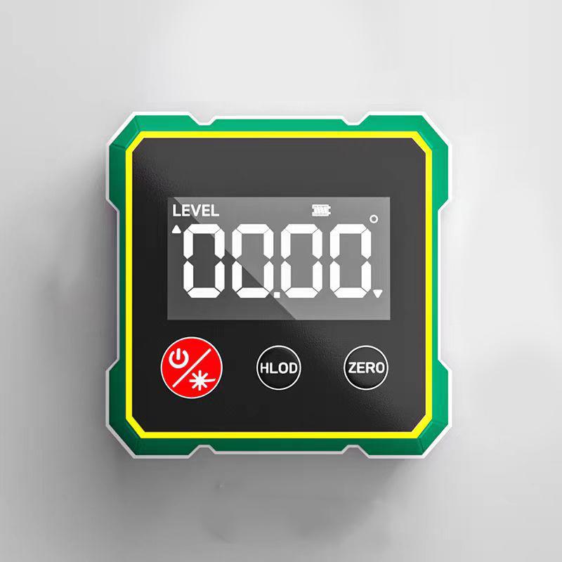 360° Magnetyczny Cyfrowy Miernik Kąta Z Elektronicznym Laserowym Miernikiem Poziomu Liniał Ładowanie Type-C LCD Elektroniczny Kątomierz Narzędzie Pomiarowe