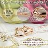 10k K10 Pink Gold Hoop Snap Earrings for kk110 [Four-Leaf Clover] Earrings, Women