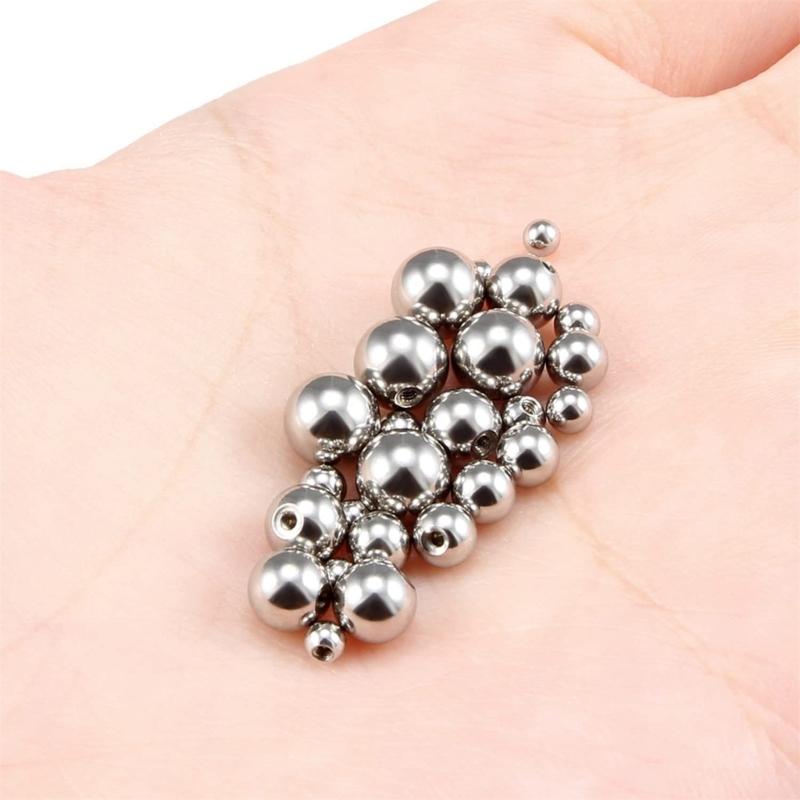 25PCS Multi Size Alloy Balls Tongue Belly Piercing Jewelry Part Suitable for Creative Body Piercing Jewelry Solution