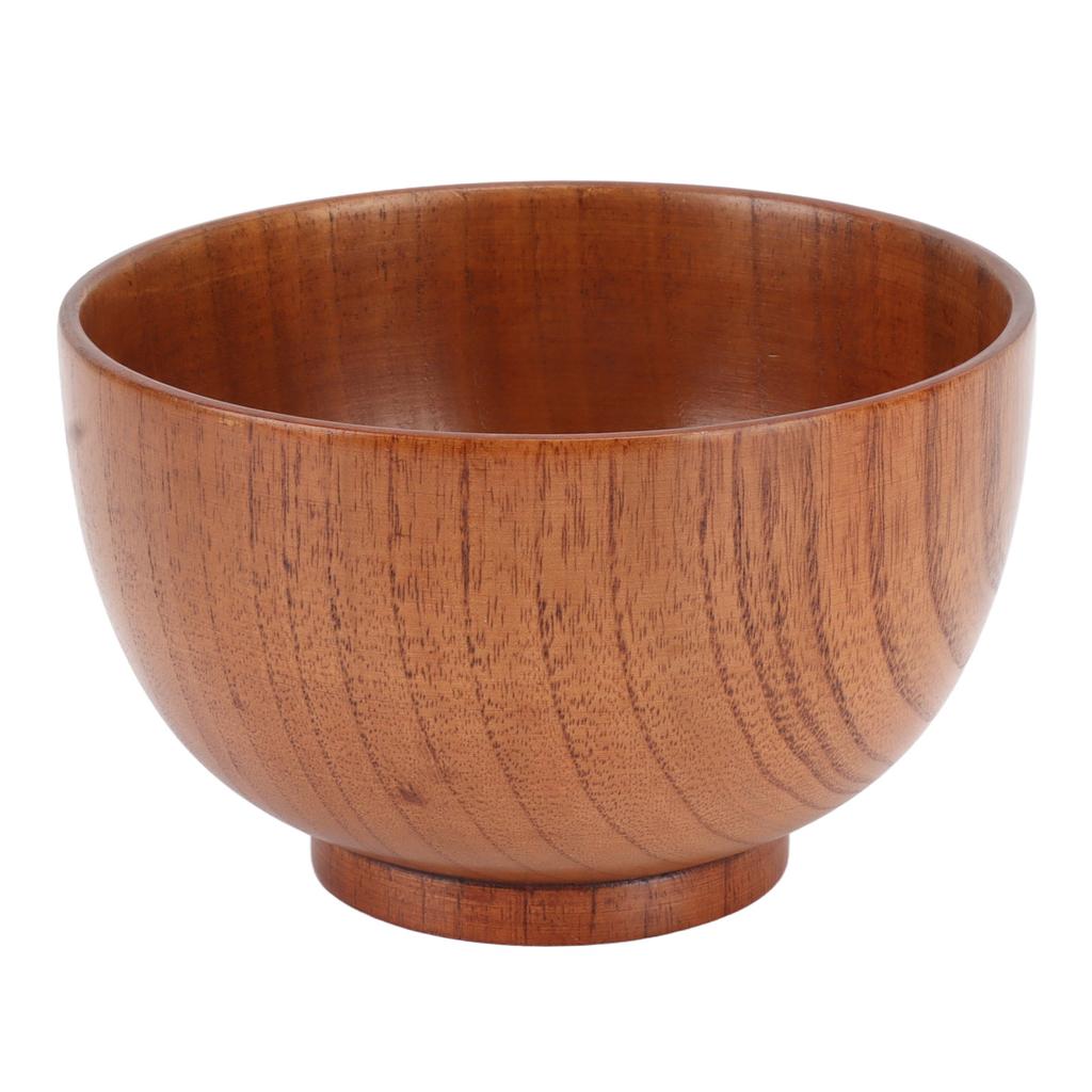 Handmade Wood Bowl Acacia Unique Japanese Style Home for Salad Ramen Noddles Soup