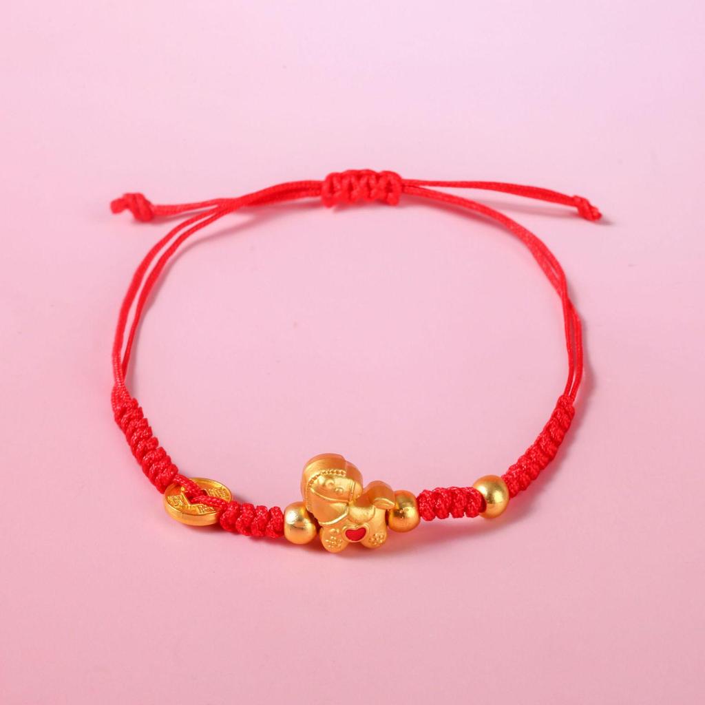 2026 Zodiac Horse Red Rope Bracelet: Benmingnian Hand-Woven Ethnic-Style for Good Fortune