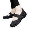 Versatile new handwoven shoes hollow breathable women's shoes flat bottom loose casual shoes fashion