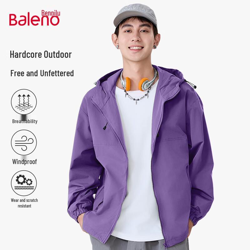 

Baleno Men s Outdoor Windproof Hooded Jacket 4XL