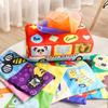 Montessori Toys Baby Tissue Box Soft Paper Toddler Finger Exercise EducationalLearning Activity Sensory Plush Toy for Kids Game