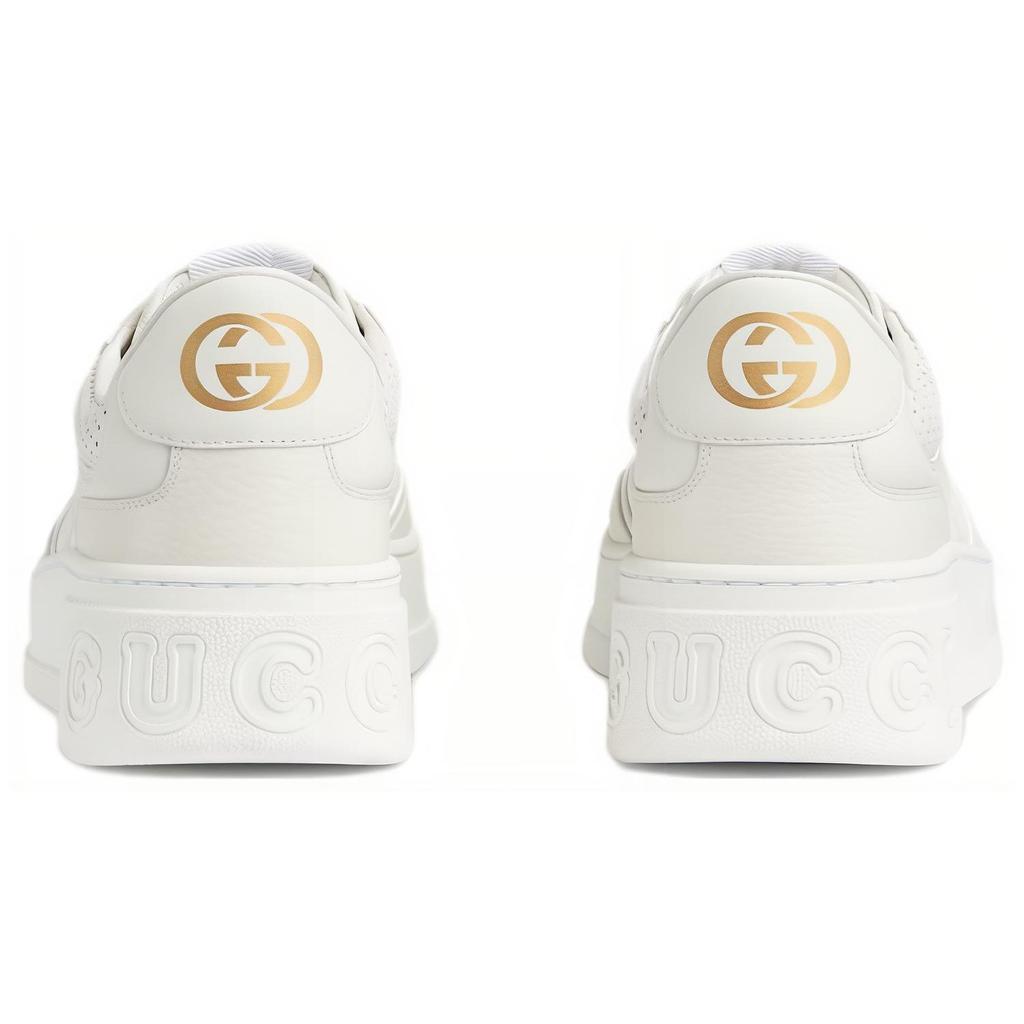 Gucci Low Top Skateboard Shoes Men's White Gray 669582 AACV2 9048