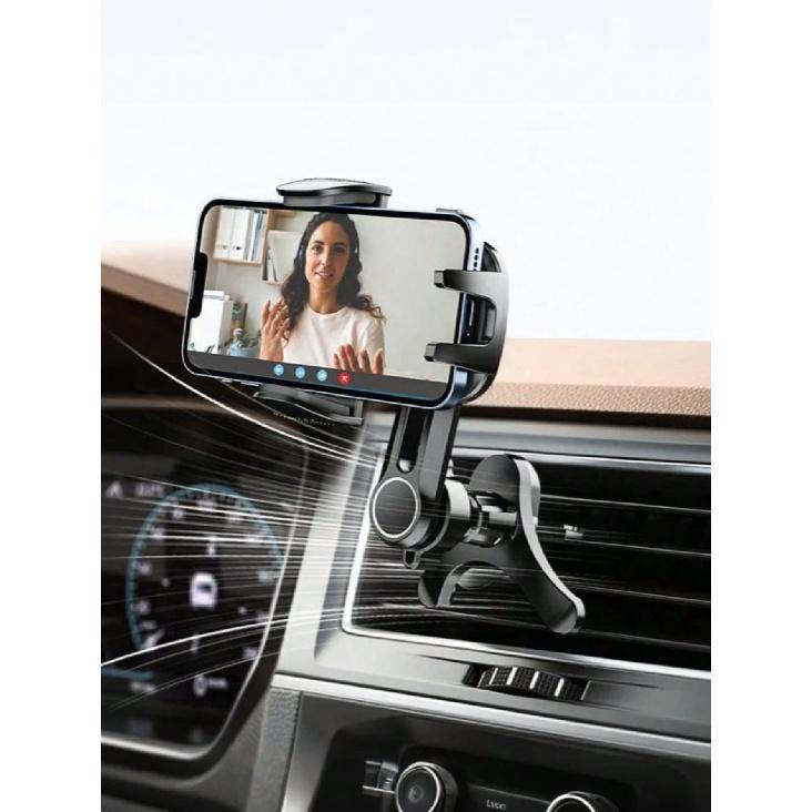 Universal Car Air Vent Phone Holder – Y-Shape Unobstructed Design with Adjustable Clamp Compatible with All Smartphones