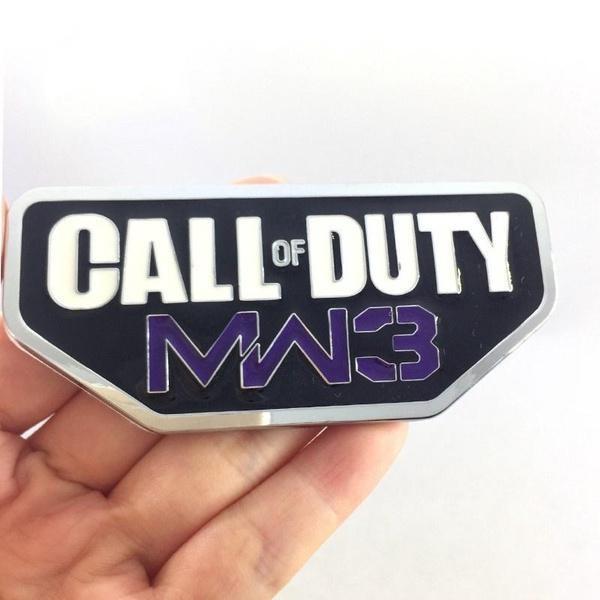 

1 шт. Металлическая эмблема с логотипом CALL OF DUTY MW3 для автомобиля, декоративная наклейка фиолетовый
