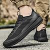 Fashion Comfortable Outdoor Footwear Men's Mesh Lace-Up Casual Shoes Lightweight Walking Sneakers for Men Fashion Athletic Running Shoes