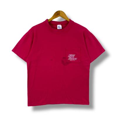 Vintage 90's FUN TEES Pocket Tee Shirt Medium Size