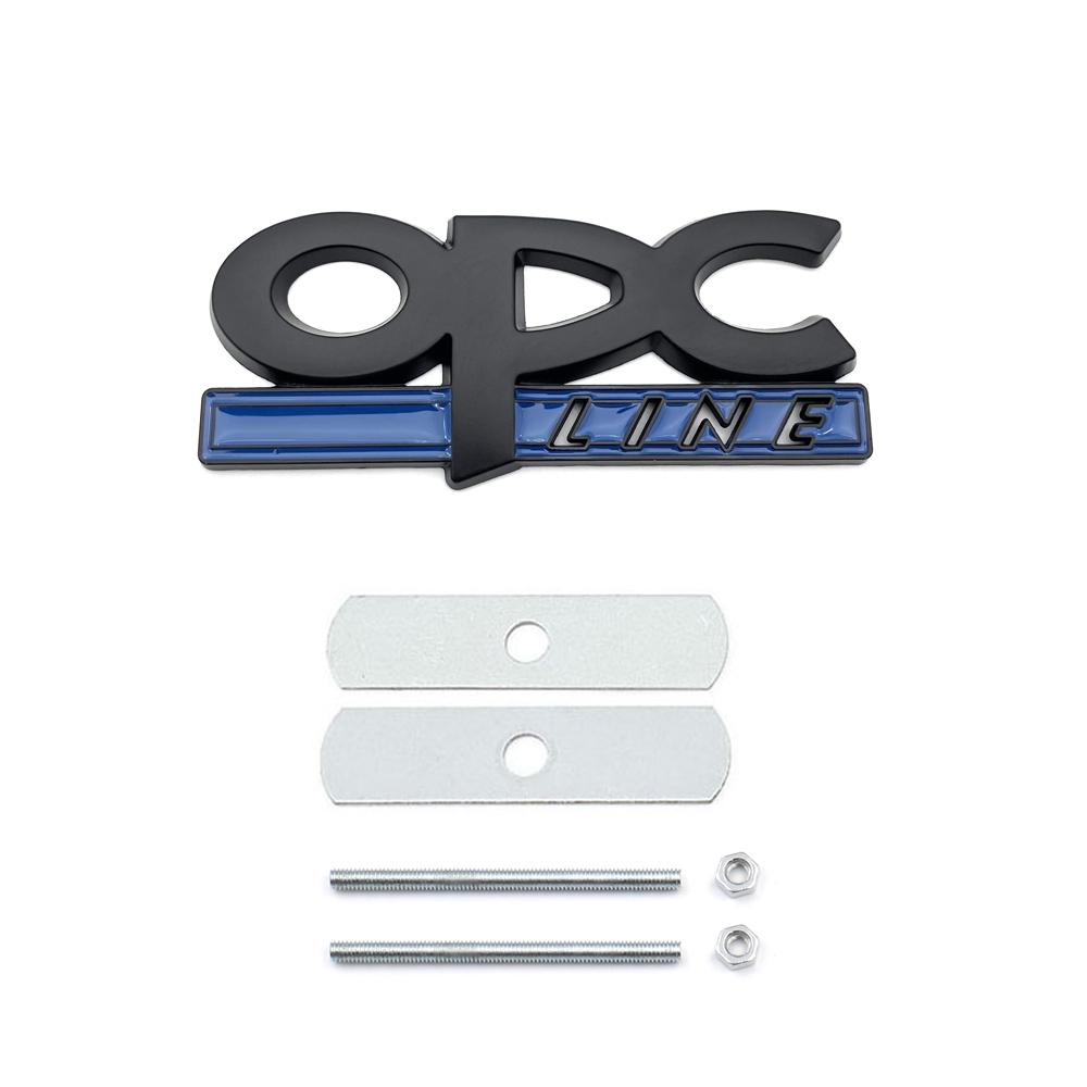 OPC Line Emblem Front Grille Badge Tail Stickers  For Opel Astra G H J K F Corsa D Zafira B ignia Mokka Regal Accessories
