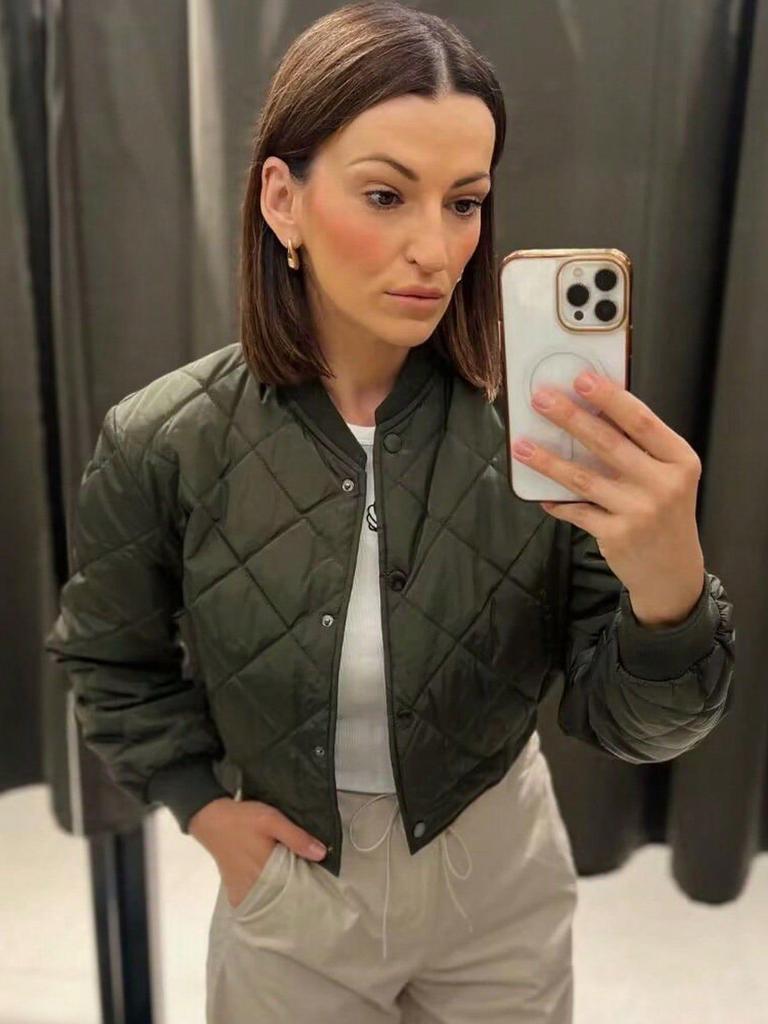 Europäische & Amerikanische Damen Freizeit Baumwoll Bomberjacke für Frühling & Herbst