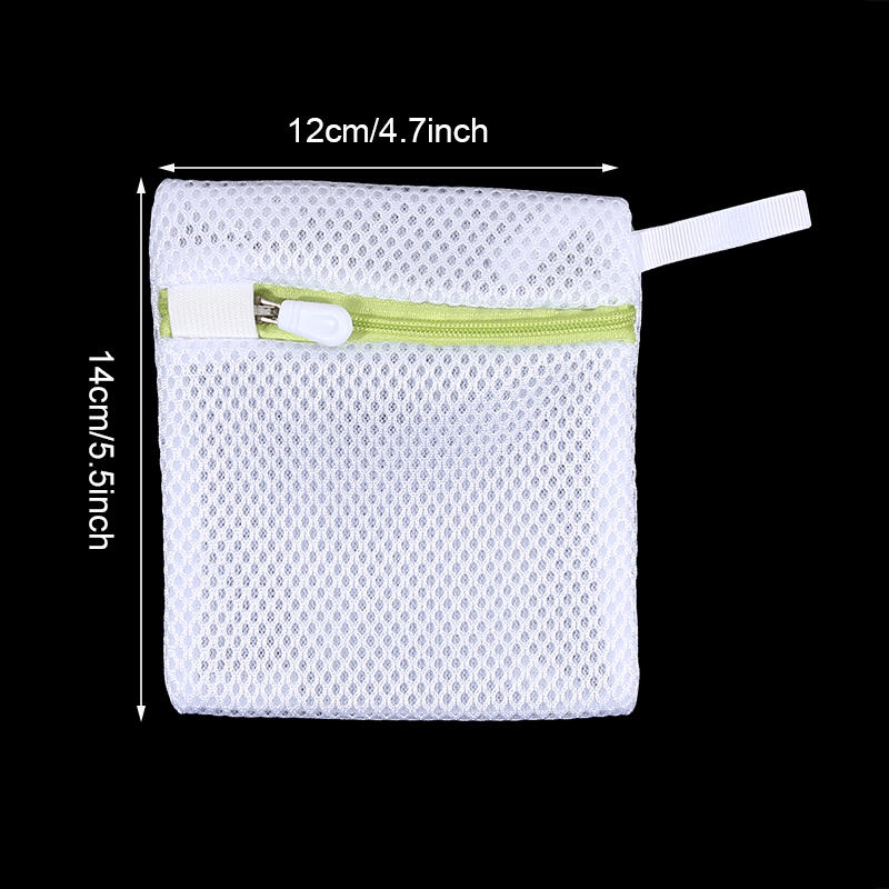 1PC Portable Zipper Laundry Bags for Delicates Breathable Anti Sticking Mesh Washing Pouch for Laundry Machine Underwear Socks Clothing Protection
