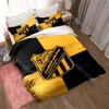 3D Print Al-Ittihad Club Jeddah Football Saudi Arabia Bedding Set Cute Duvet Cover Bed Cover with Pillowcase