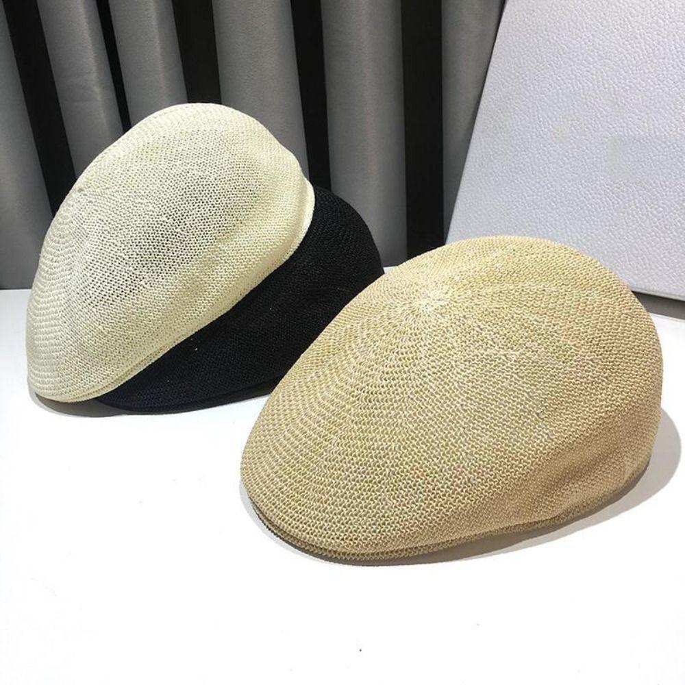 Adjustable Straw Hat Sun Visor Beach Hat Retro Style Beret Hats Tide Summer