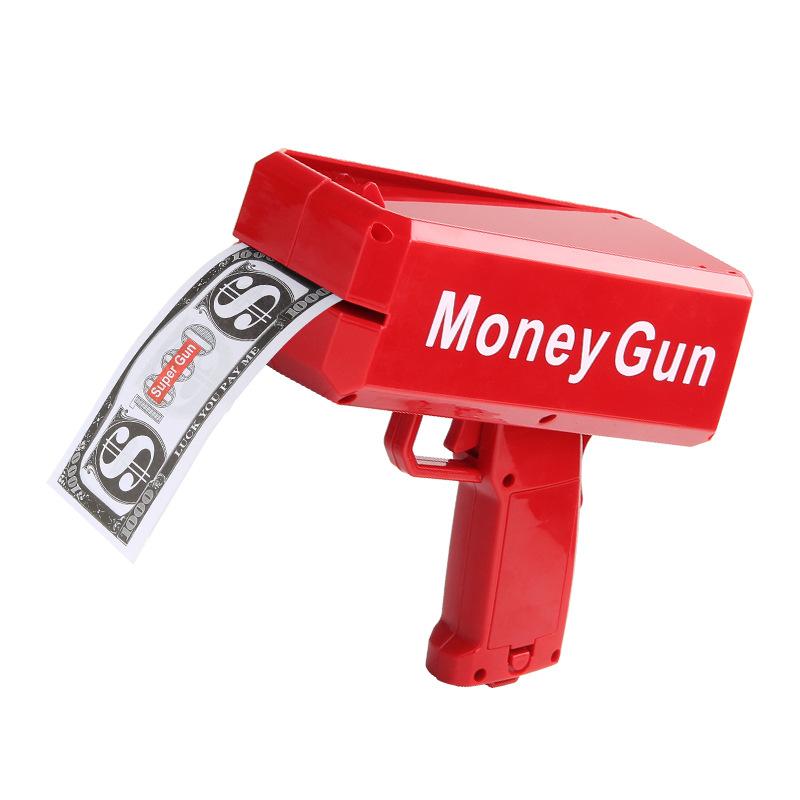 New Peculiar Squirt Money Gun Toy Money Gun Paper Money Squirt Money Gun Party Game Wedding Shooting Money Black Box