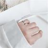 New Fashion Personality Middle Glossy Retro Female 925 Sterling Silver Jewelry Simple On Both Sides Twist Rings R146
