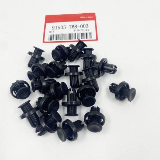 20PCK NEW 91505-TM8-003 for HONDA BUMPER / UNDER COVER RETAINER CLIP