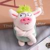 Entzückender grüner Plüschschwein-Schlüsselanhänger Niedliches Stofftier-Taschenanhängsel Geschenk für Sammler