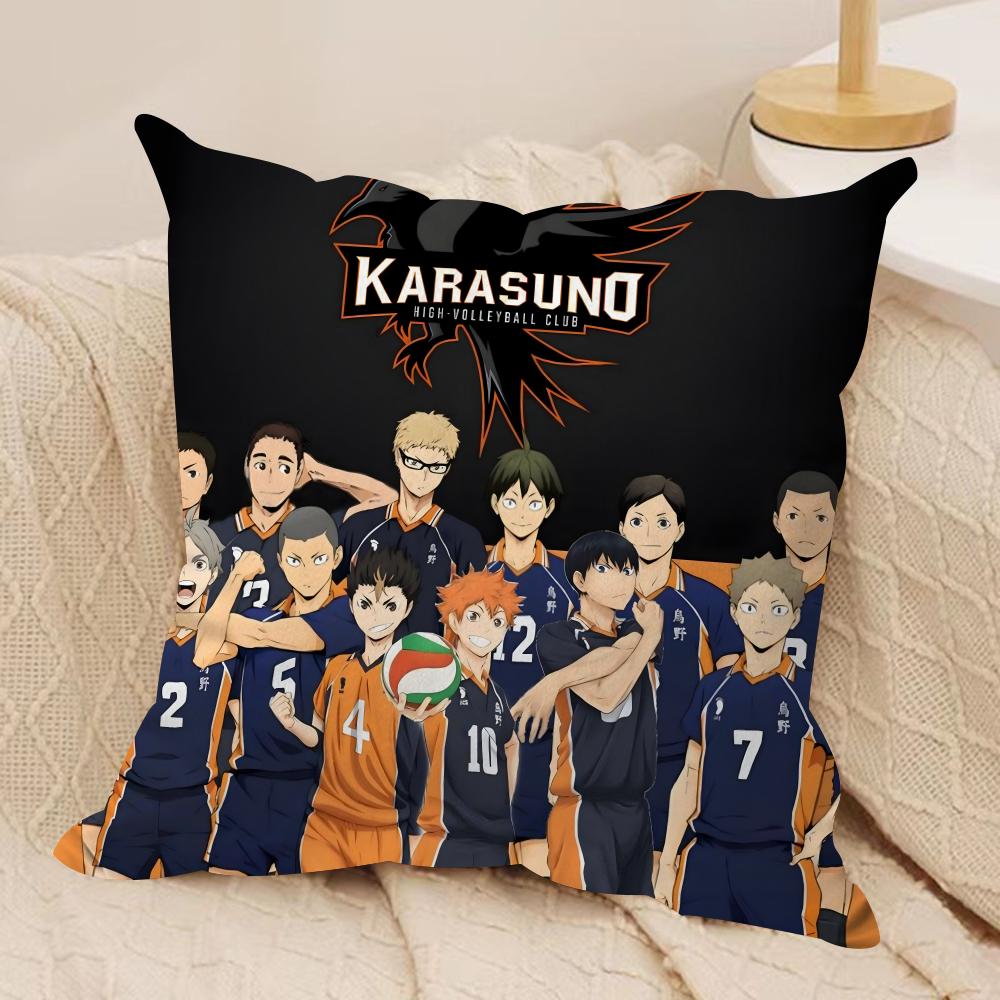 

Аниме Хайкюу Наволочка Мягкая Плюшевая Ткань Двусторонняя Печать Наволочка на Подушку для Дивана Все Сезоны Домашний Декор Подарок 30x30cm