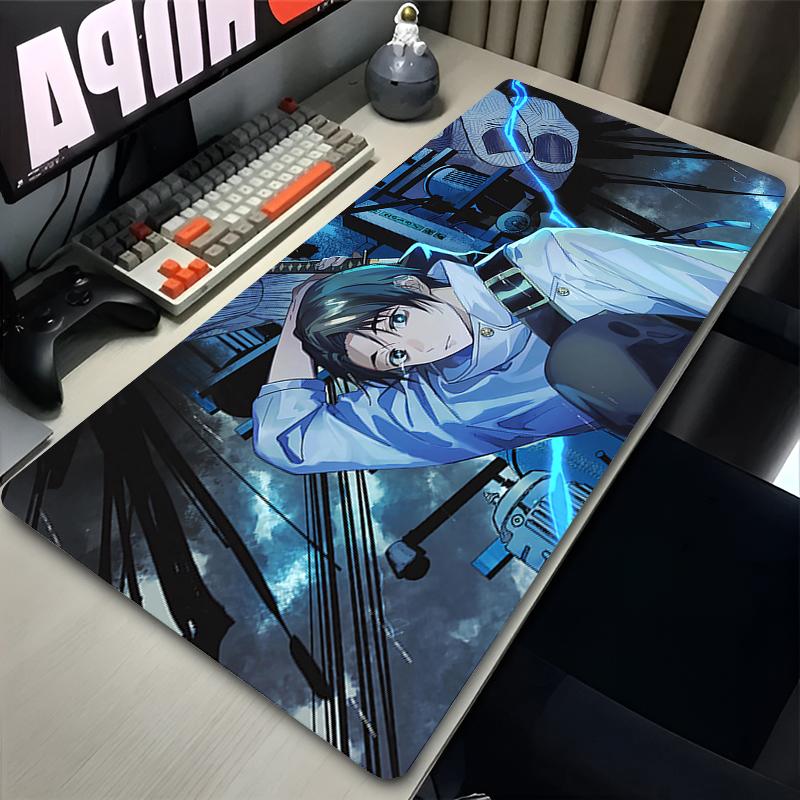 Tappetini per Mouse HD Anime Viola Yuta Okkotsu Tappeto Tastiera da Gioco Mousepad per Laptop PC J-Jujutsu Kaisen Armadietto da Gamer Tappetino Esteso per Scrivania