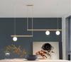 Nordic Modern LED Pendant Lights – Minimalist Glass Sphere for Dining Table