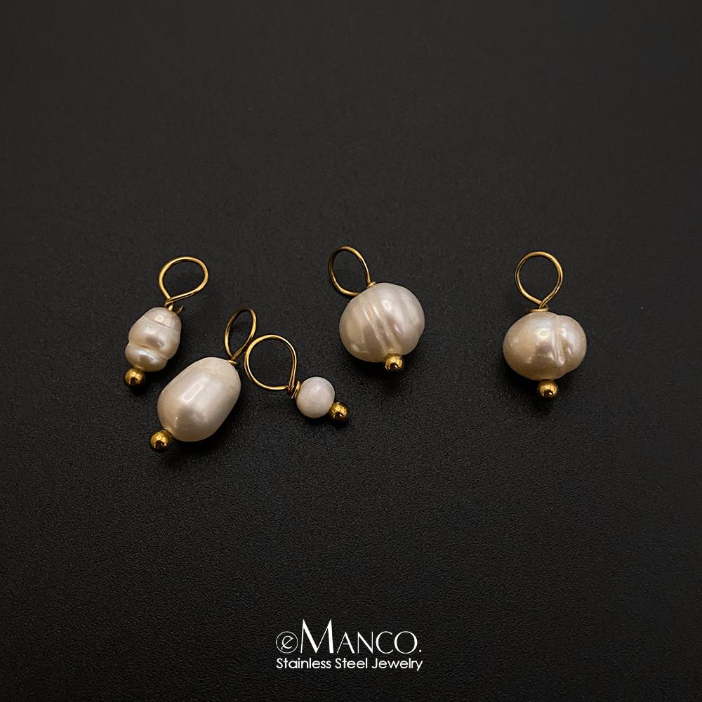 eManco Stainless Steel Personalized Fashion Jewelry DIY Freshwater Pearl Pendant Women's Accessories Factory Outlet