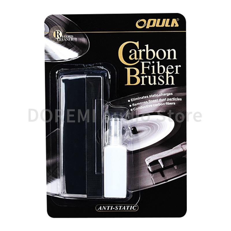 Vinyl Record Player Cleaning Brush Anti-Static Dust-proof CD/LP Cleanr Kit Velvet Brush Set for Turntable Needle Phonograph