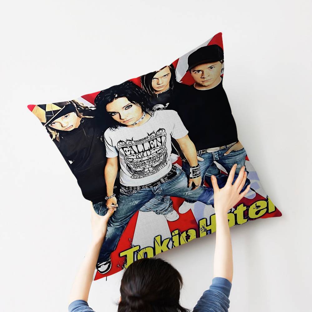 Bill Kaulitz Tom Tokio Hotel Classic Lucky Dragon Pillow Cover Sofa Cushion Cover Home Room Decoration Children Gift