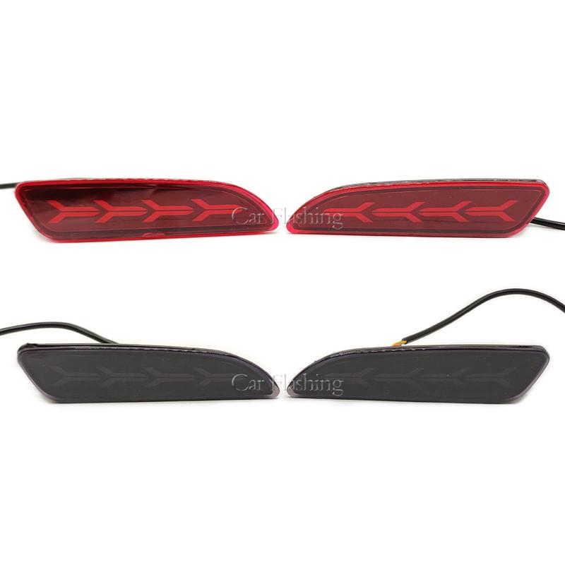 2PCS Car LED Reflector Light For Toyota Corolla Cross 2020 2021 2022 Rear Fog Lamp Bumper Brake Light Dynamic Turn Signal