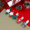 50pcs Christmas Wooden Clips New Year Party Decoration Photo Wall Clip DIY Christmas Ornaments Decorations for Home Xmas Tree